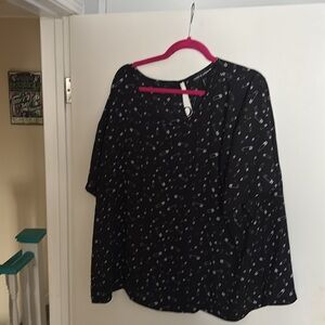 Love & Legend Safety Pin Short Sleeve Blouse